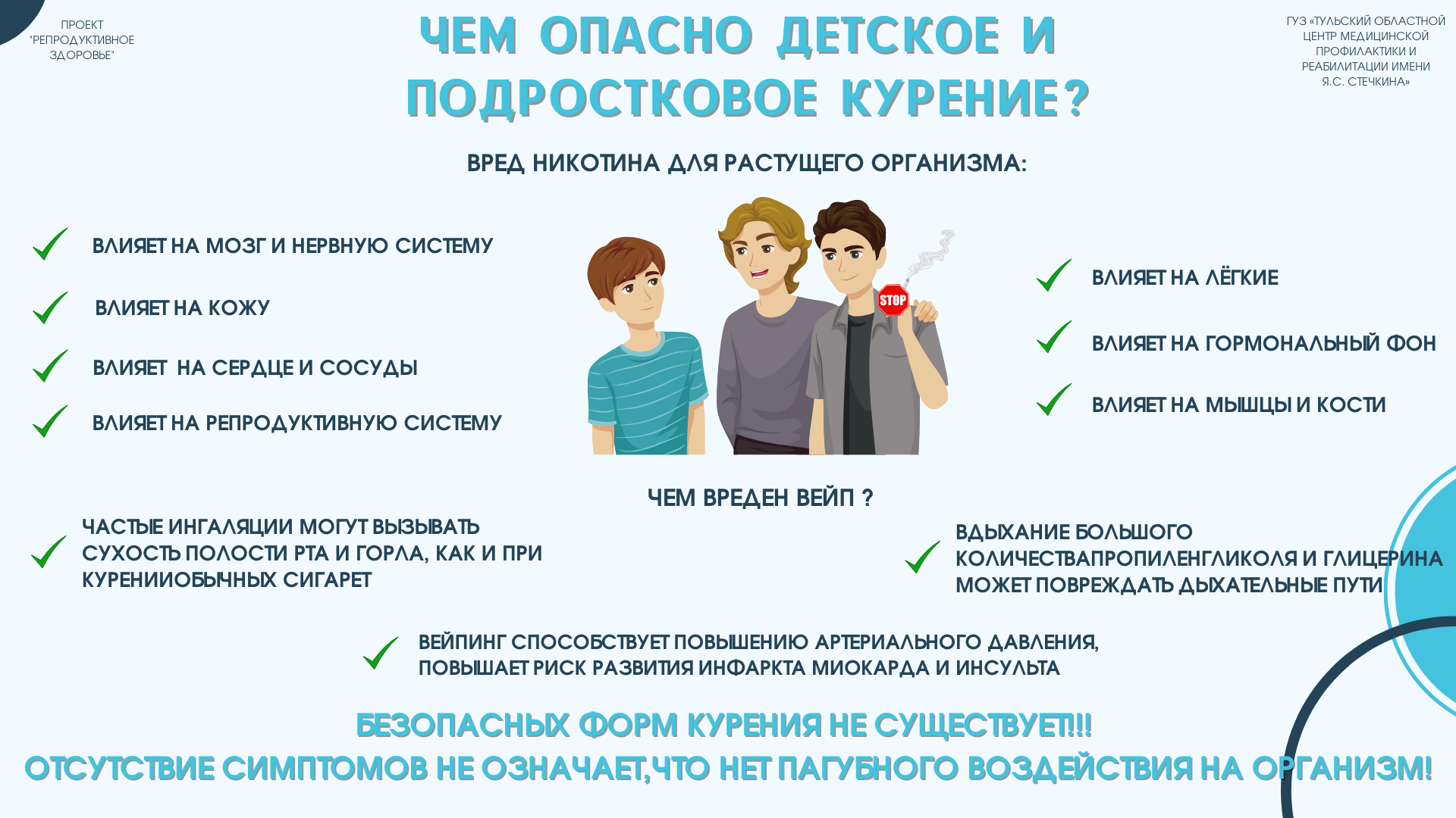 Памятка. Чем опасно детское и подростковое курение?